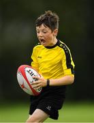19 August 2018; Brian McCabe of Rosses Point, Co. Sligo competing in the Rugby Tag U11 event during day two of the Aldi Community Games August Festival at the University of Limerick in Limerick. Photo by Harry Murphy/Sportsfile