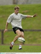 26 August 2003; Ronan O'Gara pictured during Irish rugby team training at the Limerick University sports grounds, Limerick city. Rugby. Photo by Matt Browne/Sportsfile