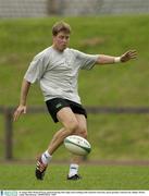 26 August 2003; Ronan O'Gara pictured during Irish rugby team training at the Limerick University Sports Grounds, Limerick. Photo by Matt Browne/Sportsfile