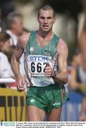 27 August 2003; Jamie Costin, Ireland (662), competing in the Men's 50K Walk Final during the fifth day's competition at the 9th IAAF World Championships in Athletics at the Stade de France, Paris, France. Picture credit; Brendan Moran / SPORTSFILE
