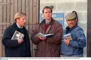 5 October 1999; Pictured from (left to right) are, Hubie de Burgh, Angus Gold and Sheik Hamdan Al Maktoum at Goffs yearling sales, Co. Kildare. Picture credit; / SPORTSFILE