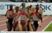 30 August 2003; Sonia O'Sullivan, Ireland (546), trails the field on her way to finishing last in the Women's 500m Final during the eight day's of competition at the 9th IAAF World Championships in Athletics at the Stade de France, Paris, France. Picture credit; Brendan Moran / SPORTSFILE