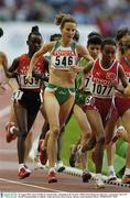 30 August 2003; Sonia O'Sullivan, Ireland (546), competing in the Women's 5000m Final during the eight day's competition at the 9th IAAF World Championships in Athletics at the Stade de France, Paris, France. Picture credit; Brendan Moran / SPORTSFILE