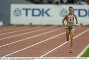 30 August 2003; Sonia O'Sullivan, Ireland (546), trails the field in the Women's 5000m Final during the eight day's competition at the 9th IAAF World Championships in Athletics at the Stade de France, Paris, France. Picture credit; Brendan Moran / SPORTSFILE