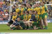 31 August 2003; The Donegal squad pose for the team photograph before the Bank of Ireland All-Ireland Senior Football Championship Semi-Final between Armagh and Donegal at Croke Park in Dublin. Photo by Ray McManus/Sportsfile