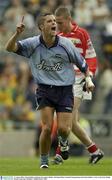 31 August 2003; Adrian Relihan celebrates his goal for Dublin in the All-Ireland Minor Football Championship Semi-Final between Dublin and Cork at Croke Park, Dublin. Picture credit; Damien Eagers / SPORTSFILE