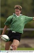 2 September 2003; Ireland's Ronan O'Gara pictured during Irish Rugby squad training at Naas Rugby Club, Naas, Co. Kildare. Picture credit; Matt Browne / SPORTSFILE