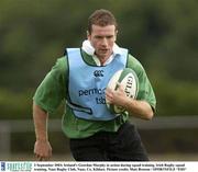 2 September 2003; Ireland's Geordan Murphy in action during Irish Rugby squad training at Naas Rugby Club, Naas, Co. Kildare. Picture credit; Matt Browne / SPORTSFILE