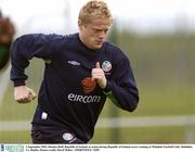 2 September 2003; Damien Duff of The Republic of Ireland in action during Republic of Ireland soccer training at Malahide Football Club, Malahide, Co. Dublin. Picture credit; David Maher / SPORTSFILE