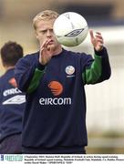 3 September 2003; Damien Duff in action during a Republic of Ireland training session at Malahide Football Club in Malahide, Dublin. Photo by David Maher/Sportsfile