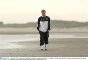 5 September 2003; Republic of Ireland's Damien Duff take a stroll along the beach in Malahide, Dublin, in advance of the European Championship Qualifier against Russia at Lansdowne Road. Photo by David Maher/Sportsfile