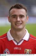 5 September 2003; Sean McGrath of Cork during a Cork hurling squad portrait session. Photo by Matt Browne/Sportsfile