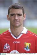 5 September 2003; Mark Prendergast of Cork during a Cork hurling squad portrait session. Photo by Matt Browne/Sportsfile