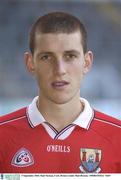 5 September 2003; Paul Tiernan of Cork during a Cork hurling squad portrait session. Photo by Matt Browne/Sportsfile