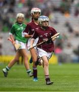 19 August 2018; Ciara Ryan, Mercy Convent NS, Naas, Co Kildare, representing Galway, during the INTO Cumann na mBunscol GAA Respect Exhibition Go Games at the GAA Hurling All-Ireland Senior Championship Final match between Galway and Limerick at Croke Park in Dublin. Photo by Ray McManus/Sportsfile