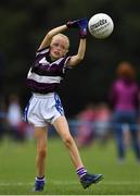 19 August 2018; Caoimhe McCarthy of Skibereen, Co. Cork, competing in the Gaelic Football Girls U12 event during day two of the Aldi Community Games August Festival at the University of Limerick in Limerick. Photo by Harry Murphy/Sportsfile
