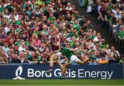 19 August 2018; Jonathan Glynn of Galway and Mike Casey of Limerick during the GAA Hurling All-Ireland Senior Championship Final between Galway and Limerick at Croke Park in Dublin. Photo by Stephen McCarthy/Sportsfile