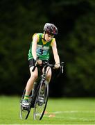 19 August 2018; Fearghal Cudlipp of Duagh.Lyre, Co. Kerry competing in the Cycling on grass U14 event during day two of the Aldi Community Games August Festival at the University of Limerick in Limerick. Photo by Harry Murphy/Sportsfile