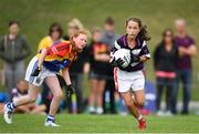 19 August 2018; Eabh O'Donovan of Skibereen, Co. Cork, competing in the Gaelic Football Girls U12 event during day two of the Aldi Community Games August Festival at the University of Limerick in Limerick. Photo by Harry Murphy/Sportsfile