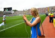 19 August 2018; GAA Social Media Coordinator Niamh Boyle during the GAA Hurling All-Ireland Senior Championship Final match between Galway and Limerick at Croke Park in Dublin.  Photo by Ramsey Cardy/Sportsfile
