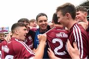 19 August 2018; Galway manager Jeffrey Lynskey celebrates with his players after the Electric Ireland GAA Hurling All-Ireland Minor Championship Final match between Kilkenny and Galway at Croke Park in Dublin. Photo by Piaras Ó Mídheach/Sportsfile