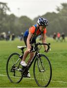 19 August 2018; Aoibhe Kelly of Roscrea, Co. Tipperary, competing in the Girls U12 & O10 Cycling on Grass event during day two of the Aldi Community Games August Festival at the University of Limerick in Limerick. Photo by Sam Barnes/Sportsfile
