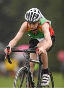 19 August 2018; James McDonald of St Lazerians, Co. Carlow, competing in the Boys U14 & O12 Cycling on Grass event during day two of the Aldi Community Games August Festival at the University of Limerick in Limerick. Photo by Sam Barnes/Sportsfile