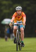 19 August 2018; Oisin Minogue of Moylusa, Co. Clare, competing in the Boys U14 & O12 Cycling on Grass event during day two of the Aldi Community Games August Festival at the University of Limerick in Limerick. Photo by Sam Barnes/Sportsfile