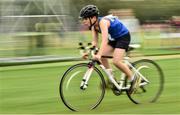 19 August 2018; Arya Mahmoudzadett of Roundwood, Co. Wicklow, competing in the Boys U14 & O12 Cycling on Grass event during day two of the Aldi Community Games August Festival at the University of Limerick in Limerick. Photo by Sam Barnes/Sportsfile