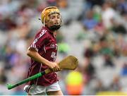 19 August 2018; Conn Mernagh, Murrintown NS, Murrintown, Co Wexford, representing Galway, during the INTO Cumann na mBunscol GAA Respect Exhibition Go Games at the GAA Hurling All-Ireland Senior Championship Final match between Galway and Limerick at Croke Park in Dublin. Photo by Piaras Ó Mídheach/Sportsfile