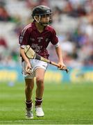 19 August 2018; James Sargent, St Brigid’s PS, Knockloughrim, Co.Derry, representing Galway, during the INTO Cumann na mBunscol GAA Respect Exhibition Go Games at the GAA Hurling All-Ireland Senior Championship Final match between Galway and Limerick at Croke Park in Dublin. Photo by Piaras Ó Mídheach/Sportsfile