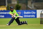 20 August 2018; Paul Stirling of Ireland in action during the T20 International cricket match between Ireland and Afghanistan at Bready Cricket Club, in Magheramason, Co. Tyrone. Photo by Seb Daly/Sportsfile