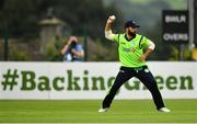 20 August 2018; Stuart Thompson during the T20 International cricket match between Ireland and Afghanistan at Bready Cricket Club, in Magheramason, Co. Tyrone. Photo by Seb Daly/Sportsfile