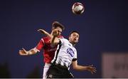 20 August 2018; Michael Duffy of Dundalk in action against Kyle Callan-McFadden of Sligo Rovers during the SSE Airtricity Premier Division match between Sligo Rovers and Dundalk at the Showgrounds in Sligo. Photo by Stephen McCarthy/Sportsfile
