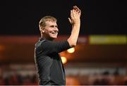 20 August 2018; Dundalk manager Stephen Kenny following the SSE Airtricity Premier Division match between Sligo Rovers and Dundalk at the Showgrounds in Sligo. Photo by Stephen McCarthy/Sportsfile