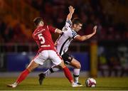 20 August 2018; Patrick McEleney of Dundalk in action against Kyle Callan-McFadden of Sligo Rovers during the SSE Airtricity Premier Division match between Sligo Rovers and Dundalk at the Showgrounds in Sligo. Photo by Stephen McCarthy/Sportsfile