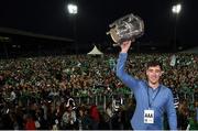 20 August 2018; Diarmaid Byrnes celebrates with the Liam MacCarthy cup during the Limerick All-Ireland Hurling Winning team homecoming at the Gaelic Grounds in Limerick. Photo by Diarmuid Greene/Sportsfile