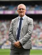 19 August 2018; Brian Lohan of Clare is honoured as part of the hurling heroes of the 1990s prior to the GAA Hurling All-Ireland Senior Championship Final match between Galway and Limerick at Croke Park in Dublin. Photo by Seb Daly/Sportsfile