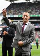 19 August 2018; Ciarán Carey of Limerick is honoured as part of the hurling heroes of the 1990s prior to the GAA Hurling All-Ireland Senior Championship Final match between Galway and Limerick at Croke Park in Dublin. Photo by Seb Daly/Sportsfile