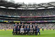 19 August 2018; Hurling heroes of the 1990s pose for a team photo after being honoured prior to the GAA Hurling All-Ireland Senior Championship Final match between Galway and Limerick at Croke Park in Dublin. Photo by Seb Daly/Sportsfile
