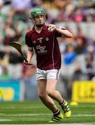 19 August 2018; Cahal McKaigue, St. Patricks PS Glen, Maghera, Derry, representing Galway, during the INTO Cumann na mBunscol GAA Respect Exhibition Go Games at the GAA Hurling All-Ireland Senior Championship Final match between Galway and Limerick at Croke Park in Dublin. Photo by Piaras Ó Mídheach/Sportsfile