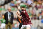19 August 2018; Cahal McKaigue, St. Patricks PS Glen, Maghera, Derry, representing Galway, during the INTO Cumann na mBunscol GAA Respect Exhibition Go Games at the GAA Hurling All-Ireland Senior Championship Final match between Galway and Limerick at Croke Park in Dublin. Photo by Piaras Ó Mídheach/Sportsfile