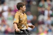 19 August 2018; Referee James Duffy, Divine Mercy NS, Lucan, Co Dublin, during the INTO Cumann na mBunscol GAA Respect Exhibition Go Games at the GAA Hurling All-Ireland Senior Championship Final match between Galway and Limerick at Croke Park in Dublin. Photo by Piaras Ó Mídheach/Sportsfile