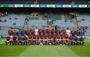11 August 2018; The Galway squad before the Electric Ireland GAA Football All-Ireland Minor Championship semi-final match between Galway and Meath at Croke Park in Dublin. Photo by Piaras Ó Mídheach/Sportsfile