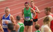 18 August 2018; Ian Egan of Tuam A.C., Co. Galway, M50, competing in the 5000m event during the Irish Life Health National Track & Field Masters Championships at Tullamore Harriers Stadium in Offaly. Photo by Piaras Ó Mídheach/Sportsfile