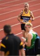 18 August 2018; Dermot Hayes of Dundrum A.C., Co. Dublin, M50, competing in the 5000m event during the Irish Life Health National Track & Field Masters Championships at Tullamore Harriers Stadium in Offaly. Photo by Piaras Ó Mídheach/Sportsfile