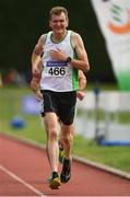 18 August 2018; David Evans of Craughwell A.C., Co. Galway, M50, competing in the 5000m event during the Irish Life Health National Track & Field Masters Championships at Tullamore Harriers Stadium in Offaly. Photo by Piaras Ó Mídheach/Sportsfile