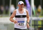 18 August 2018; Des Gill of Donore Harriers, Co. Dublin, M50, competing in the 5000m event during the Irish Life Health National Track & Field Masters Championships at Tullamore Harriers Stadium in Offaly. Photo by Piaras Ó Mídheach/Sportsfile