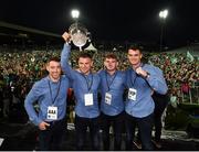 20 August 2018; Graeme Mulcahy, Barry Hennessy, Oisin O'Reilly, and Paddy O'Loughlin, from Kilmallock GAA club, with the Liam MacCarthy cup during the Limerick All-Ireland Hurling Winning team homecoming at the Gaelic Grounds in Limerick. Photo by Diarmuid Greene/Sportsfile