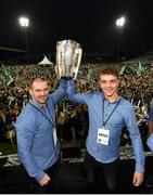 20 August 2018; Tom Condon and David Reidy with the Liam MacCarthy cup during the Limerick All-Ireland Hurling Winning team homecoming at the Gaelic Grounds in Limerick. Photo by Diarmuid Greene/Sportsfile